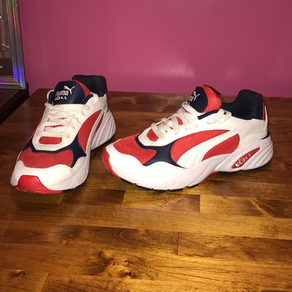 puma fierce strap red and white